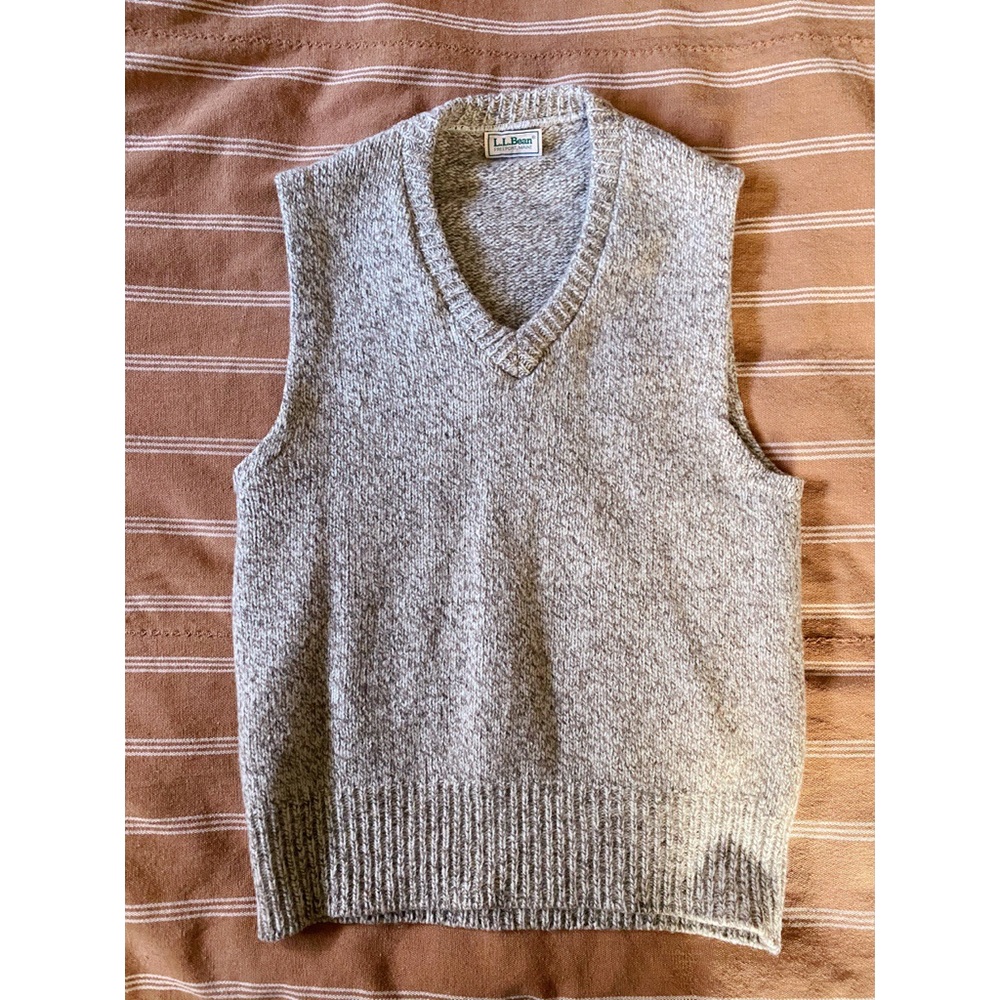 Vtg Wool LL Bean Sweater Vest - S/M
